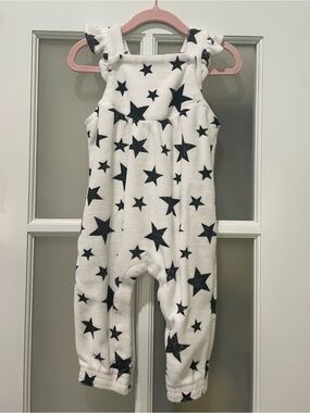 Angel Dear White Plush Cozy Star Romper